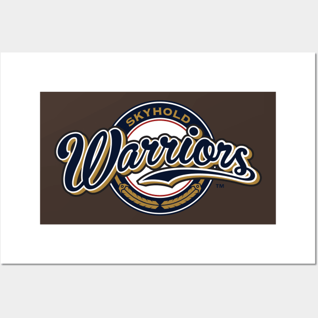 Warriors - WoW Baseaball Wall Art by dcmjs